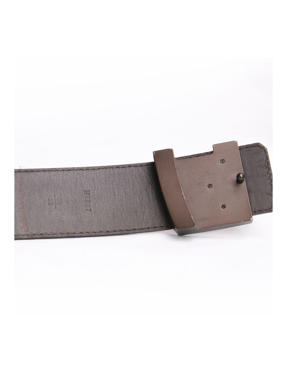 "LV" LOUIS VUITTON man belt size 95 canvas monogram