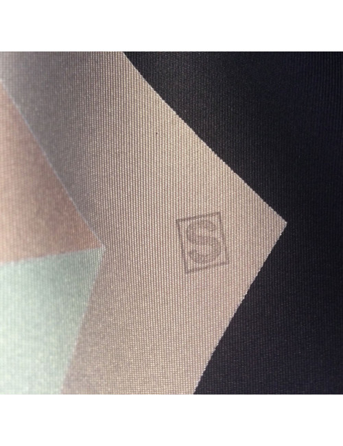 Grand carré HERMES "Psyché" en soie étoupe