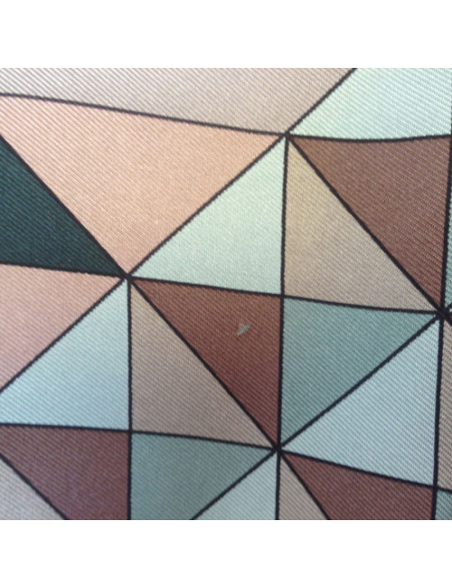 Grand carré HERMES "Psyché" en soie étoupe