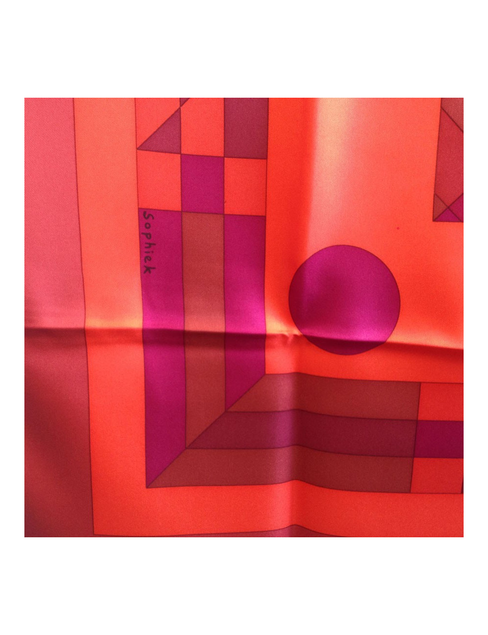 HERMES 'Psyché' multicolor silk large square scarf