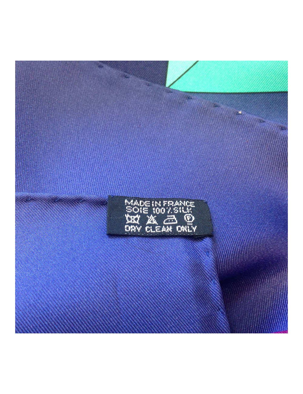 HERMES 'Psyche' purple large silk scarf