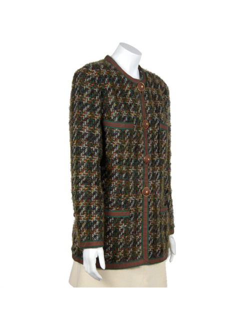 Jacket CHANEL multicolor tweed T44