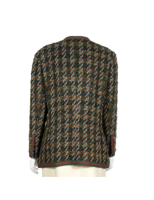 Veste CHANEL T 44 tweed multicolore