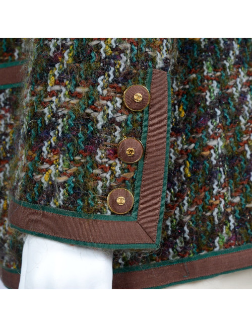 Jacket CHANEL multicolor tweed T44