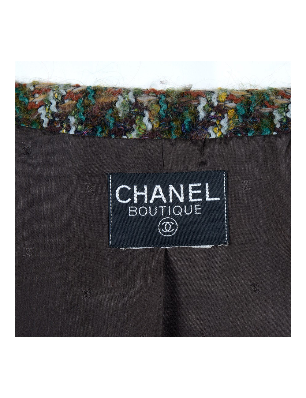 Jacket CHANEL multicolor tweed T44