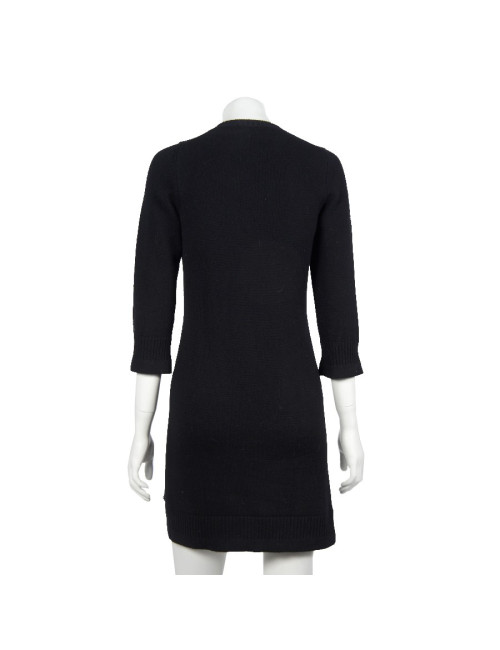 Dress CHANEL black cashmere T 36