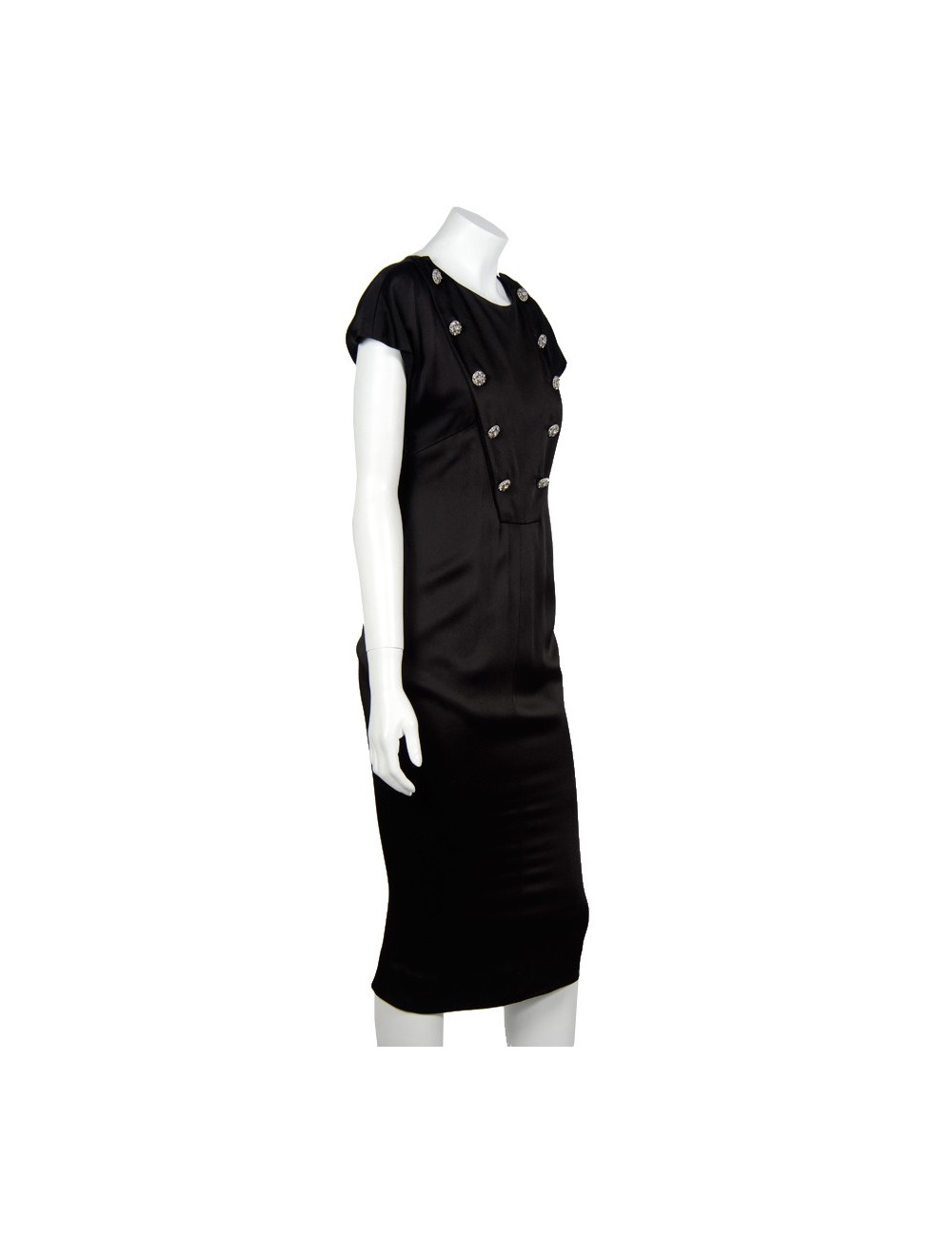 Robe CHANEL T  soie noire