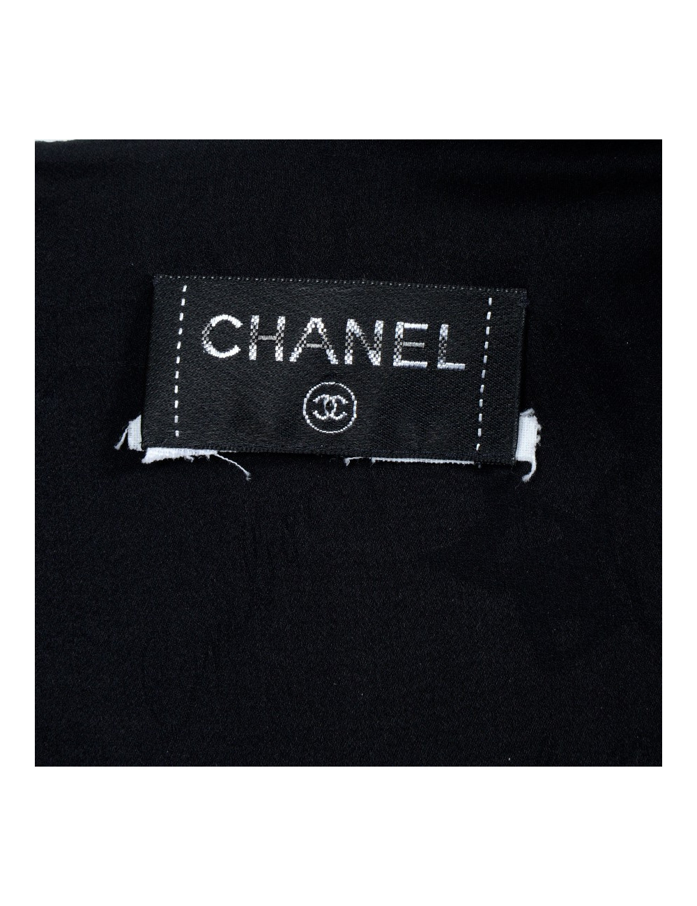 T38 black silk CHANEL dress