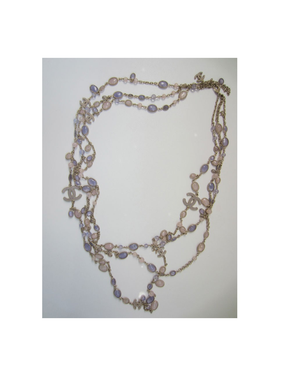 Sautoir triple rangs CHANEL