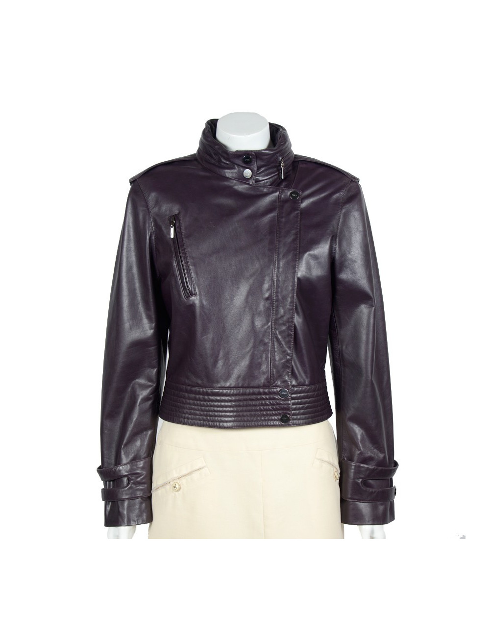 Blouson BARBARA BUI cuir violet