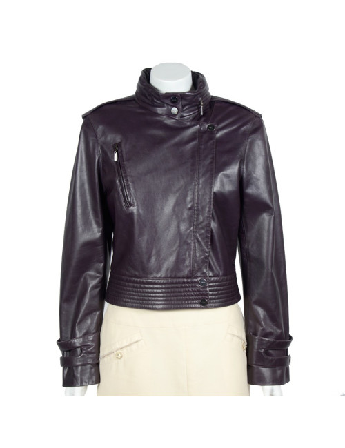 Blouson BARBARA BUI cuir violet