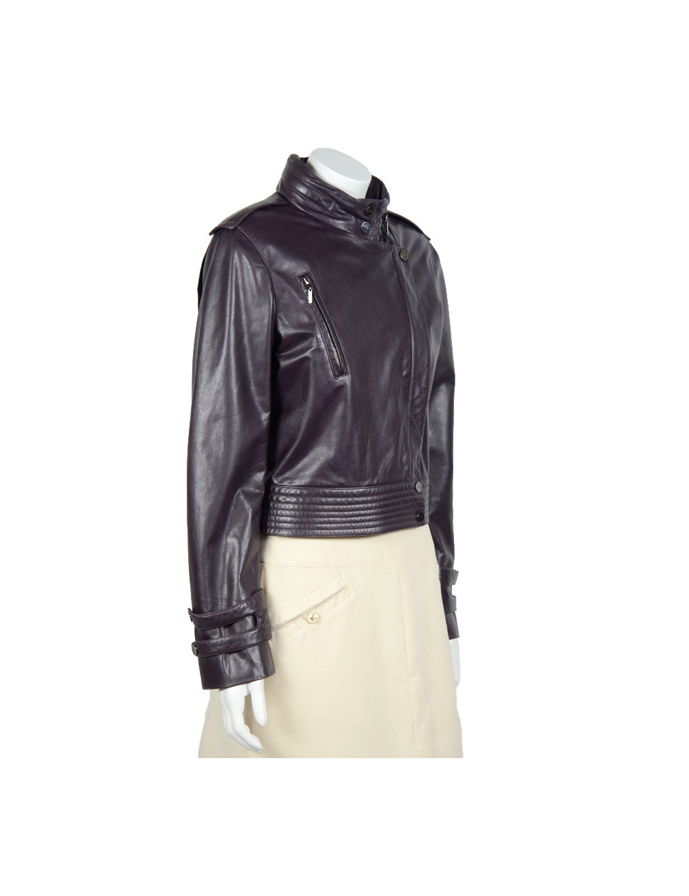 Blouson BARBARA BUI cuir violet