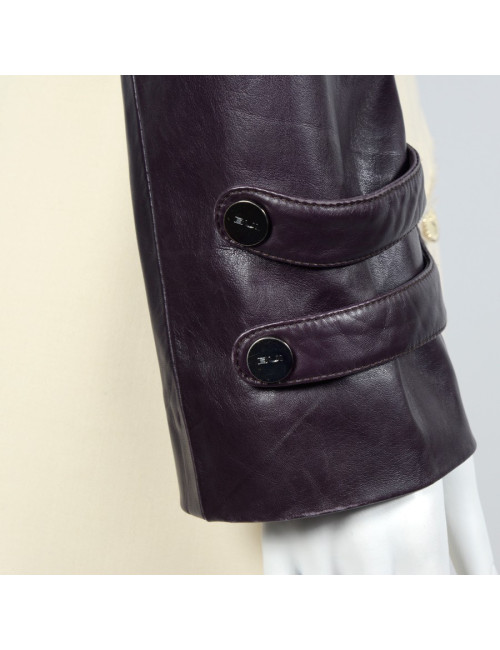 Blouson BARBARA BUI cuir violet