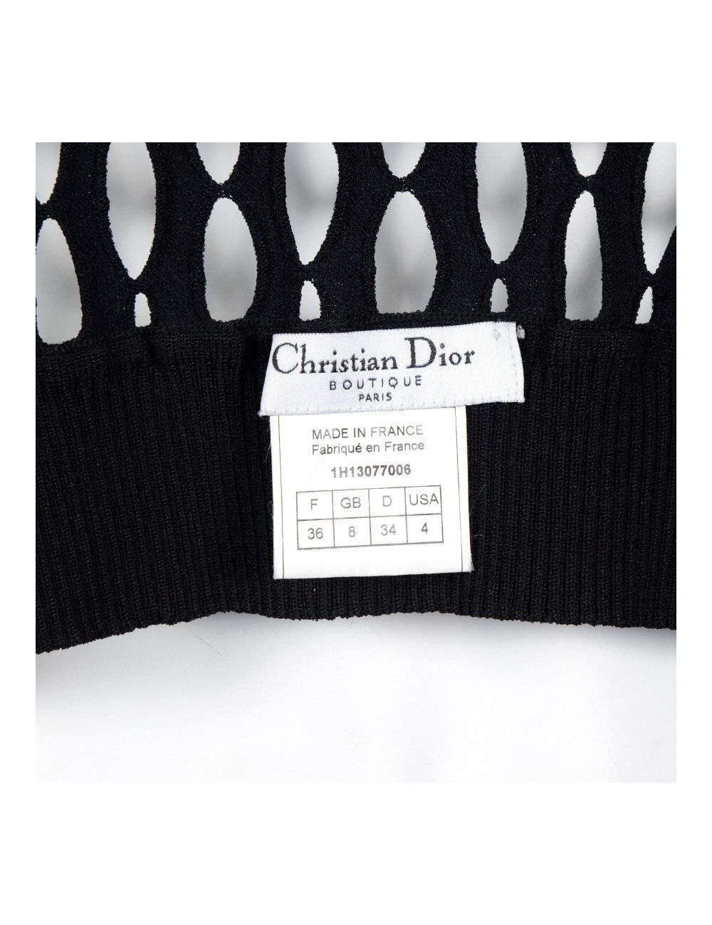 Gilet DIOR T36 noir
