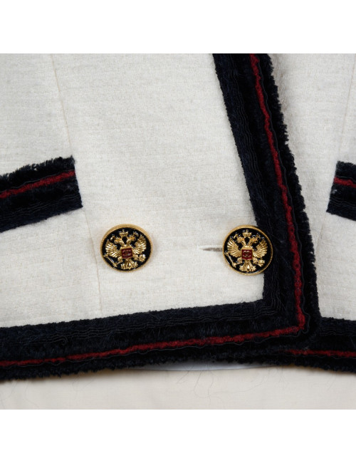 Ivory jacket CHANEL T 36 "Paris-Moscow"