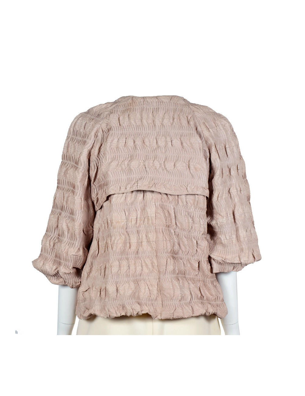 MAURIZIO PECORARO T 42 it in python treats beige pink jacket