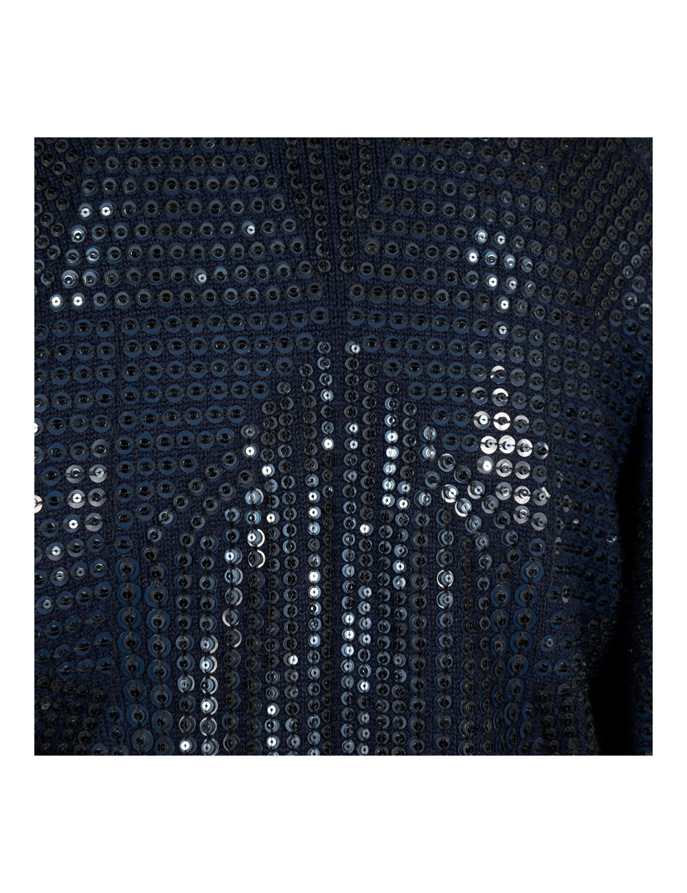 CHANEL "Paris Dallas" vest in blue, red and beige cashmere T 38