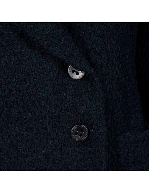 CHANEL T 44en black tweed jacket