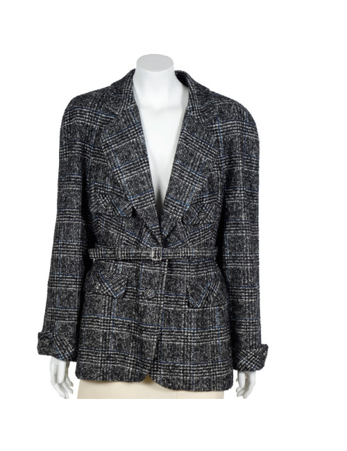 Veste CHANEL laine grise T46