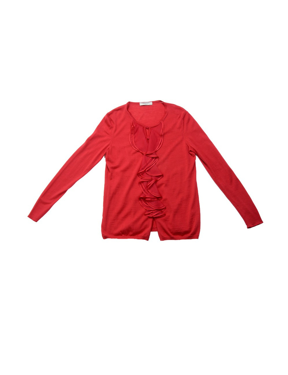 Top VALENTINO coton rouge 