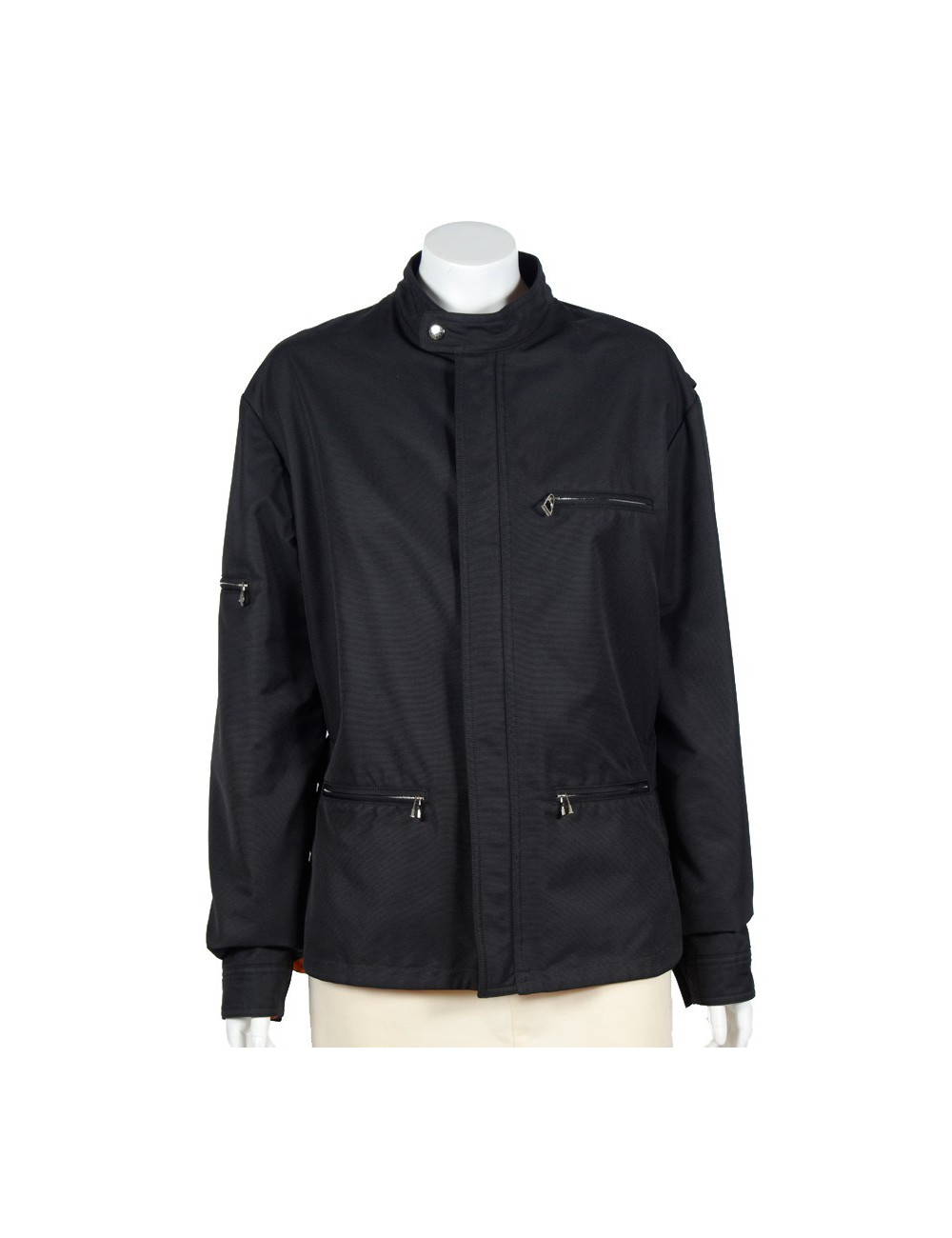 Parka HERMES toile noire Taille L