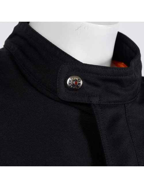 HERMES Black canvas parka size L