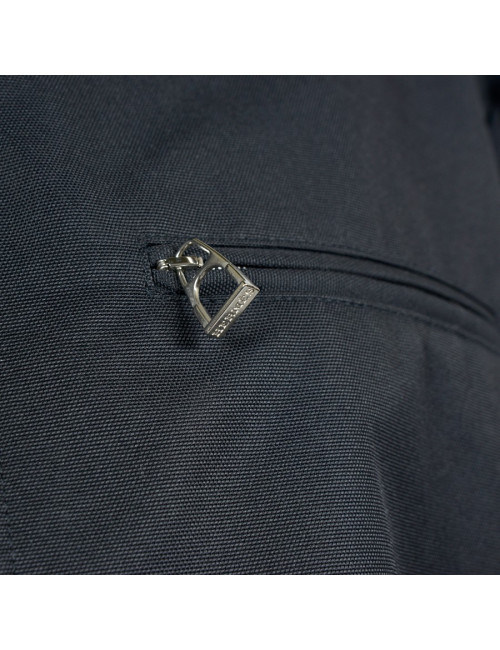 HERMES Black canvas parka size L