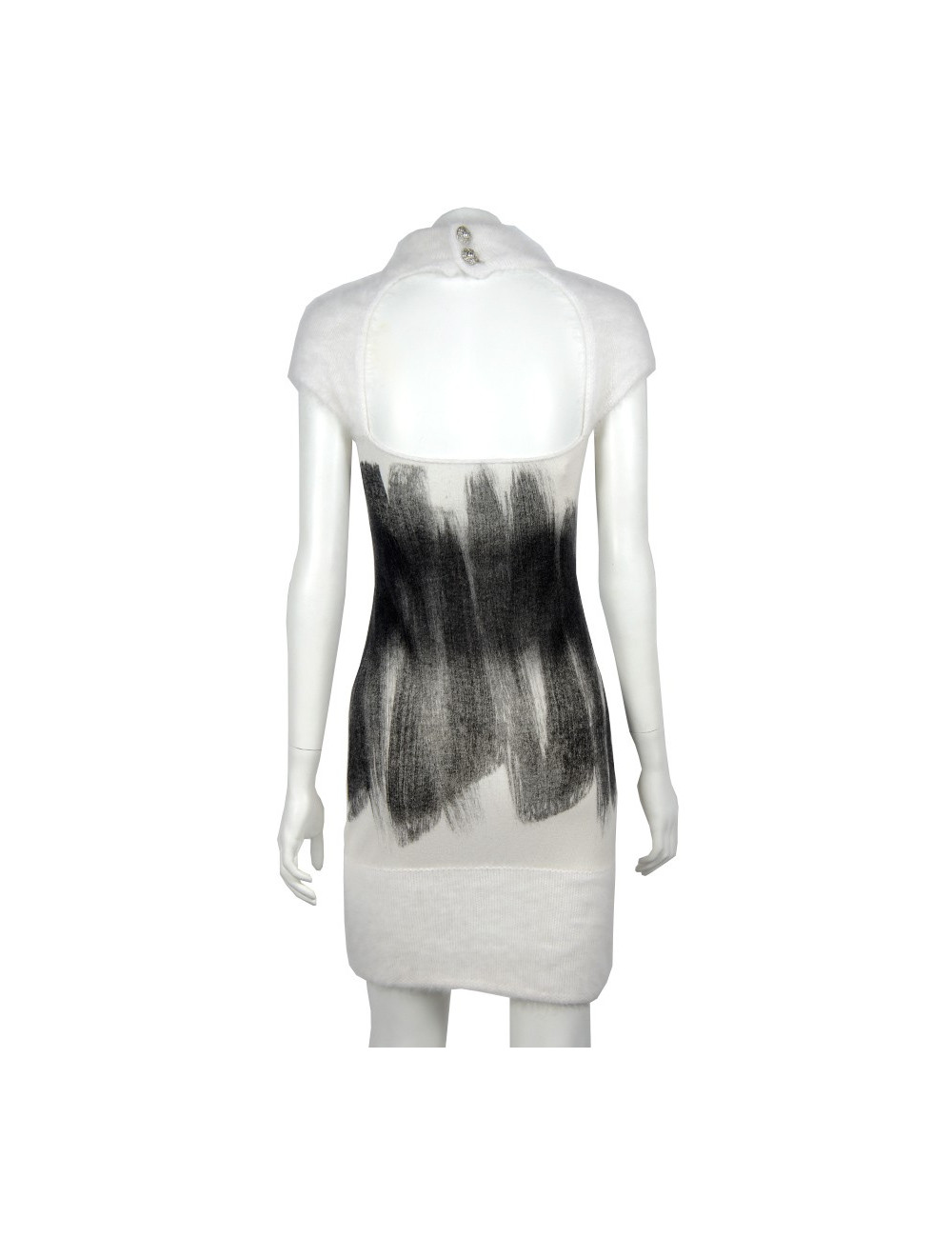 Robe CHANEL T 34 cachemire et angora  