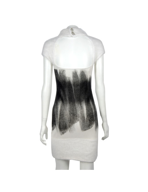Robe CHANEL T 34 cachemire et angora  