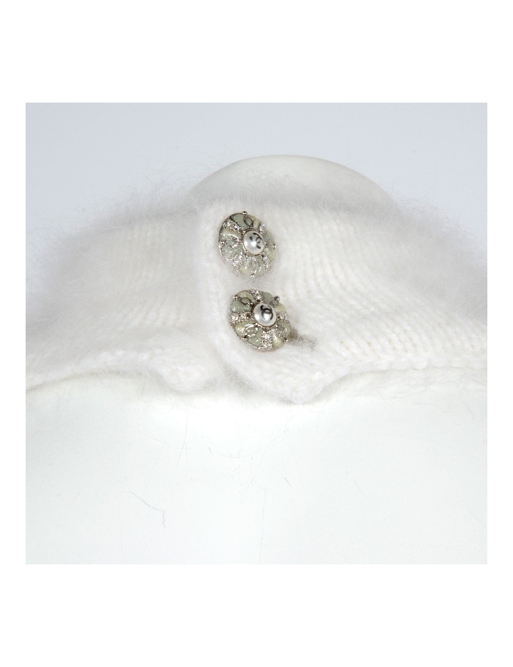 Robe CHANEL T 34 cachemire et angora  