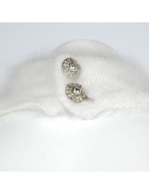 Robe CHANEL T 34 cachemire et angora  