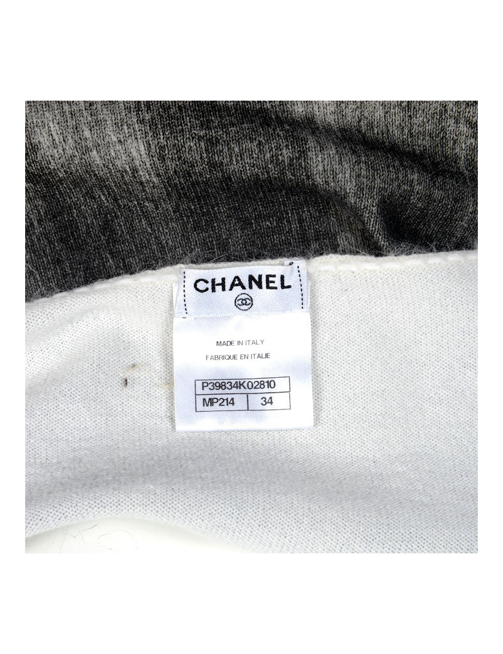 Robe CHANEL T 34 cachemire et angora  