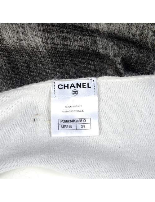 Robe CHANEL T 34 cachemire et angora  