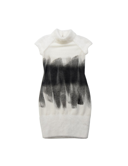 Robe CHANEL T 34 cachemire et angora  