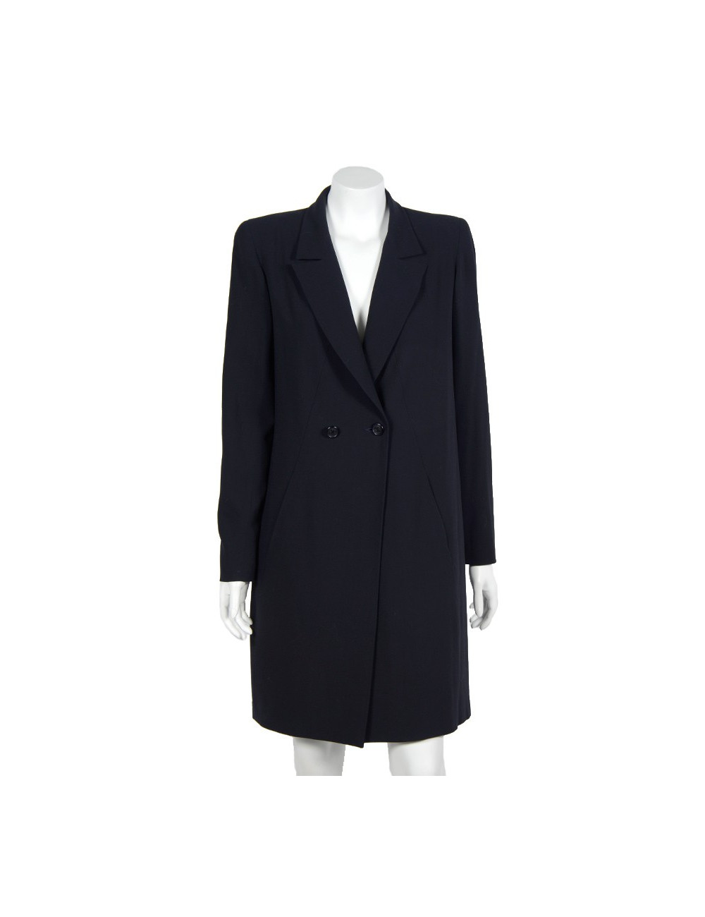 Manteau CHANEL  t 38 demi saison bleu marine