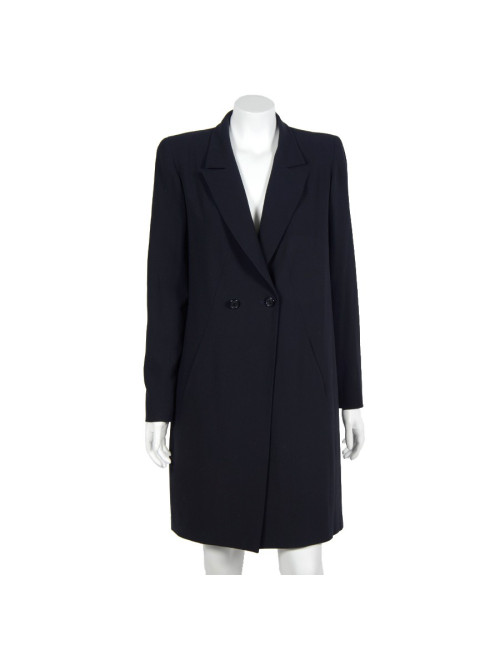 Manteau CHANEL  t 38 demi saison bleu marine