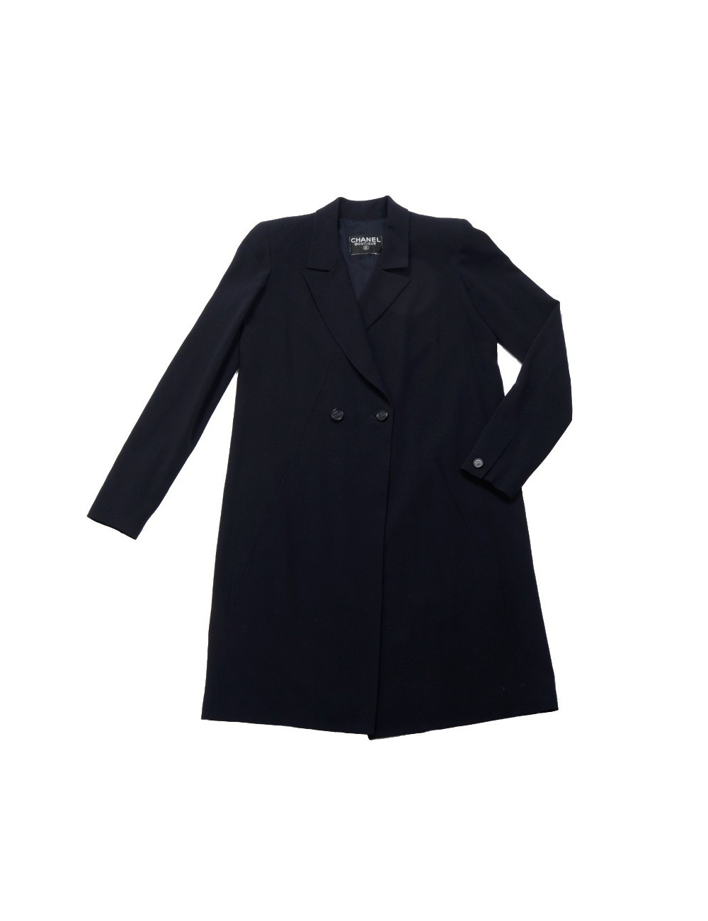 Manteau CHANEL  t 38 demi saison bleu marine