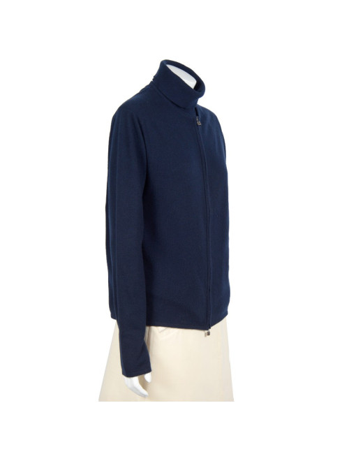 Twin-set HERMES Navy Blue cashmere XL t