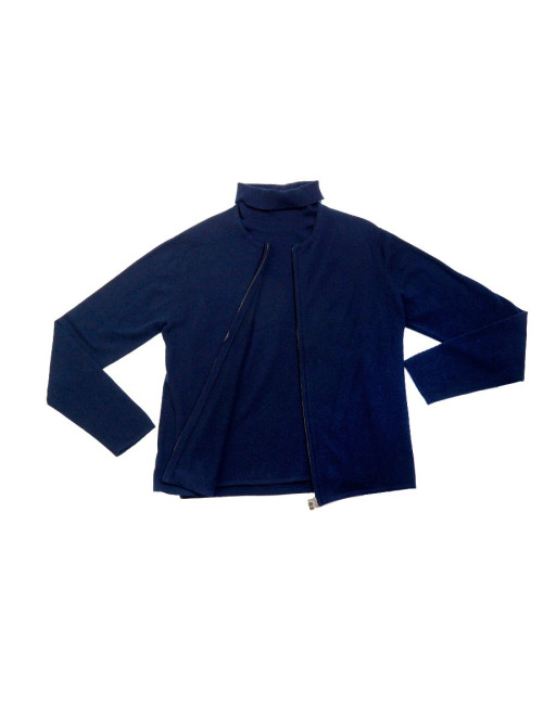 Twin-set HERMES cachemire bleu marine