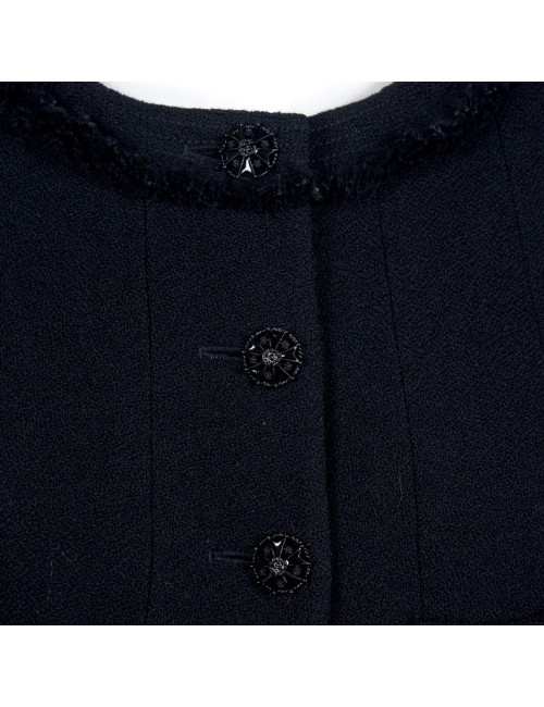 Veste CHANEL T36 laine noire