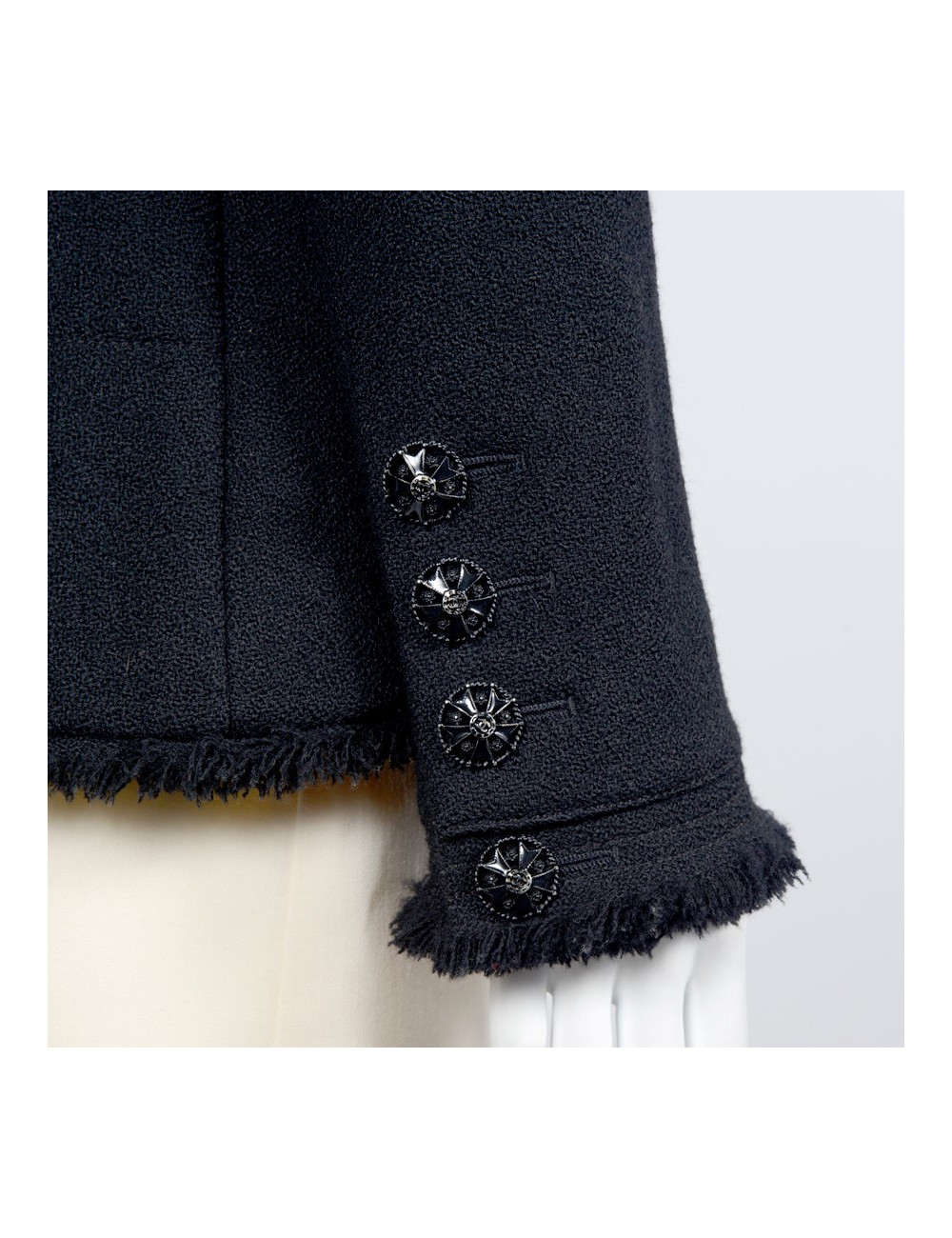 Veste CHANEL T36 laine noire