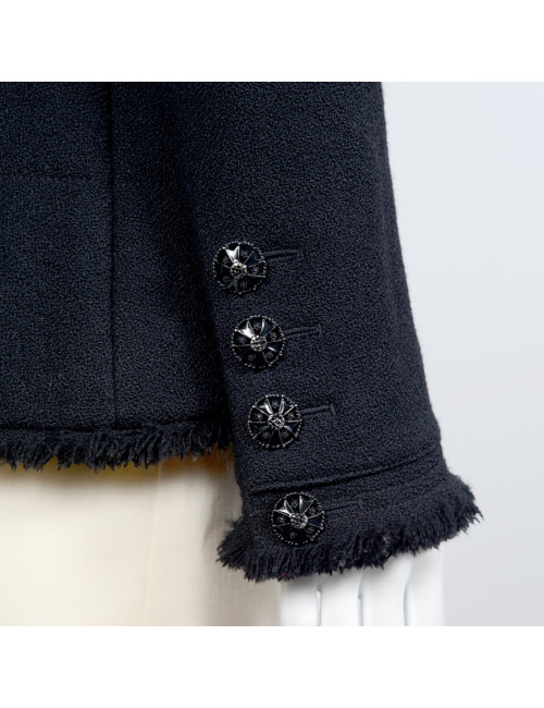 Veste CHANEL T36 laine noire