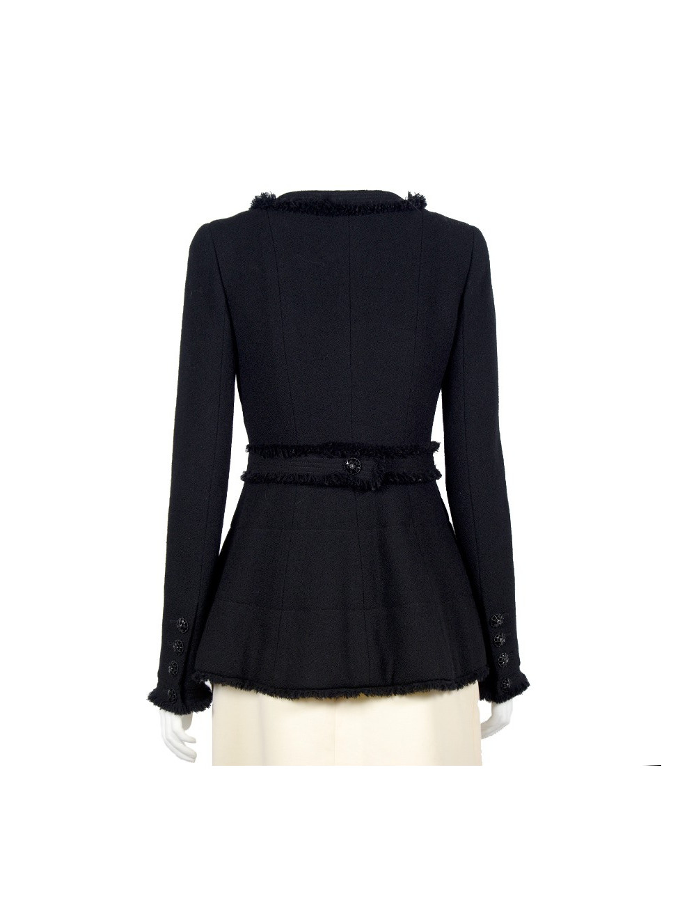 Black tweed jacket CHANEL T 36