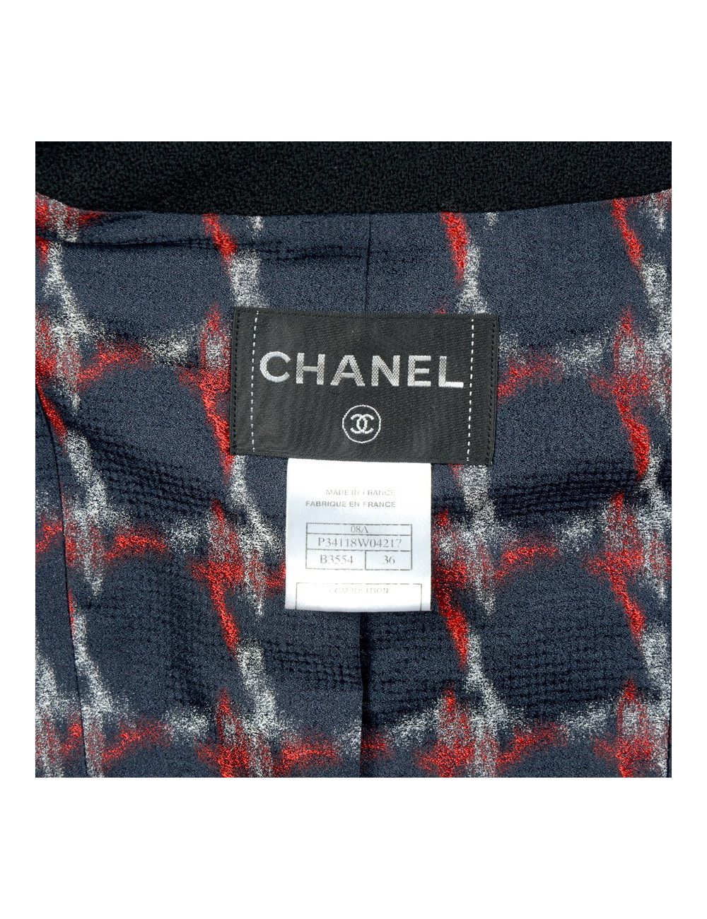 Black tweed jacket CHANEL T 36