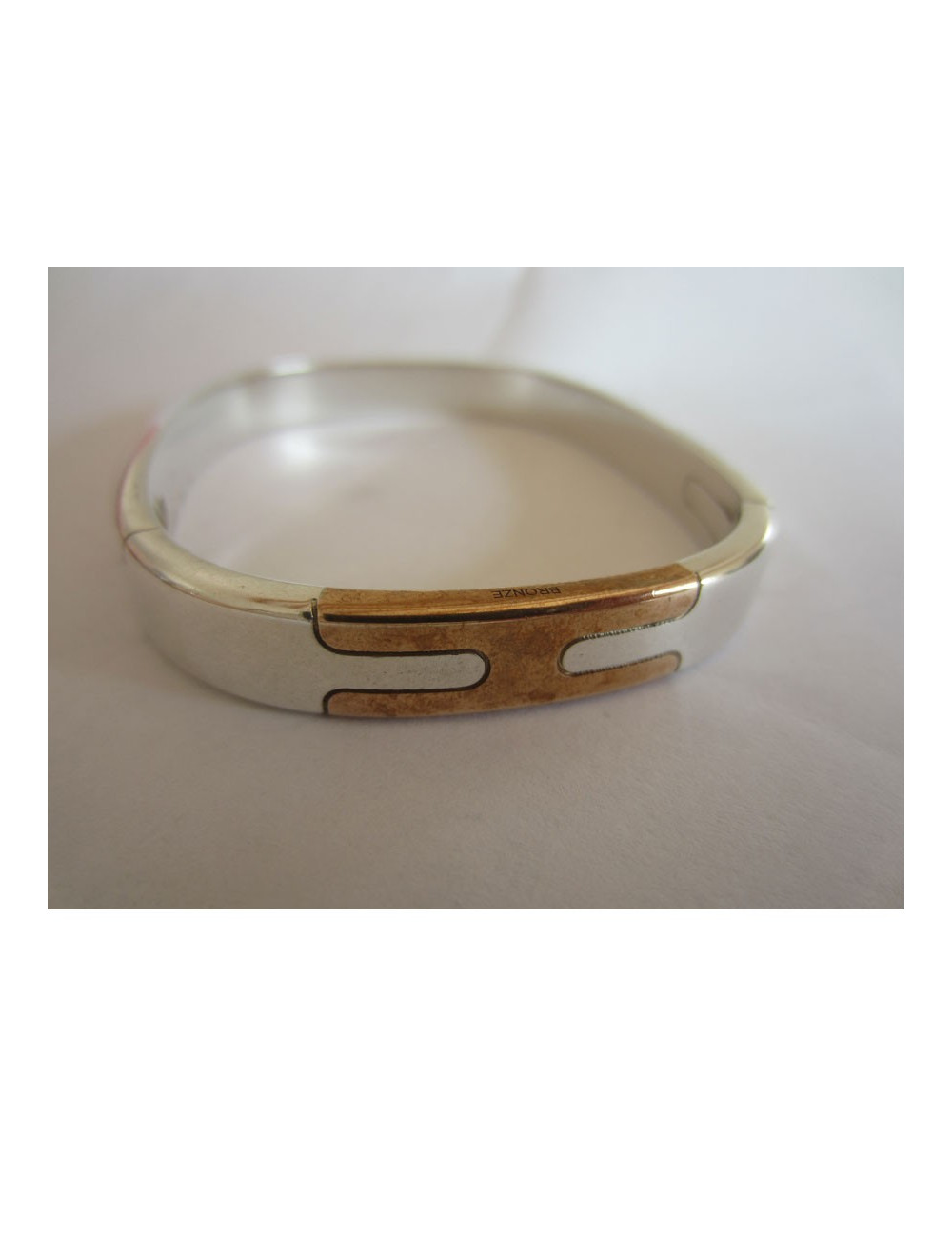 Oval bracelet "PUZZLE" Silver HERMES