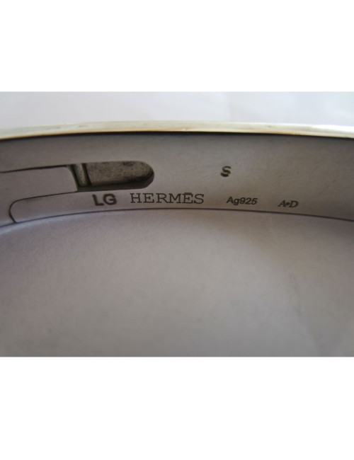 Oval bracelet "PUZZLE" Silver HERMES