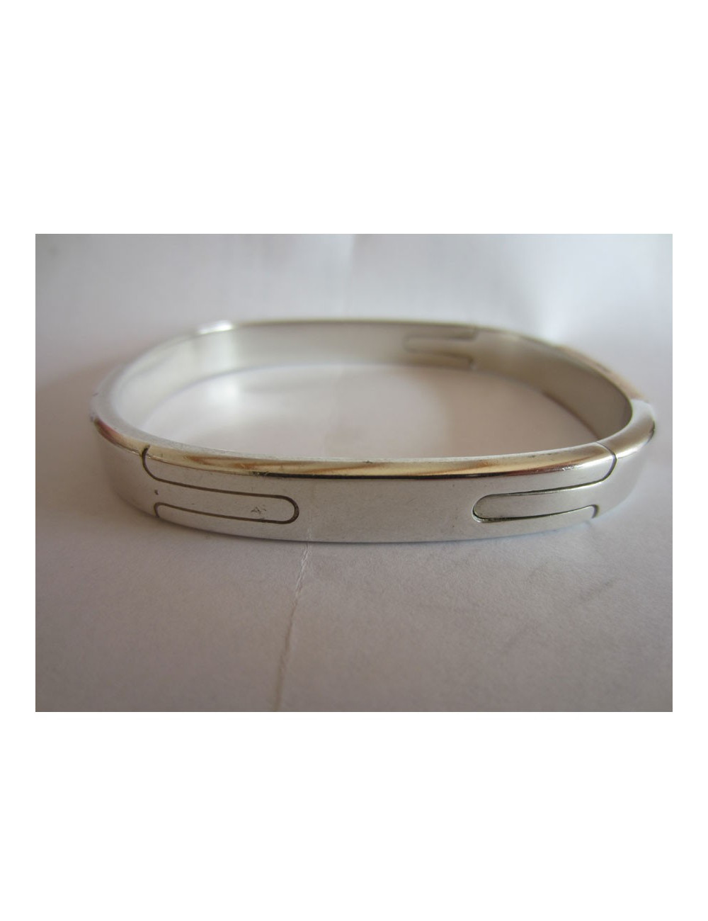 Oval bracelet "PUZZLE" Silver HERMES