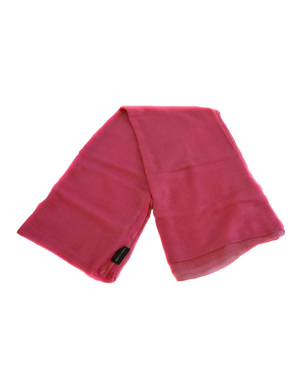 Scarf HERMES feather two-tone dark pink and light pink in cashmere and silk