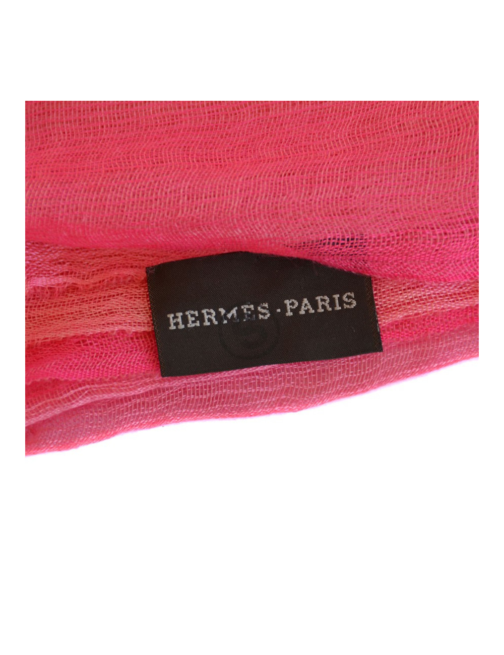 Etole HERMES Plume dans un dégradé de rose en cachemire et soie