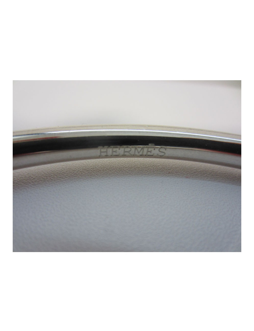 Ras massive silver neck HERMES necklace